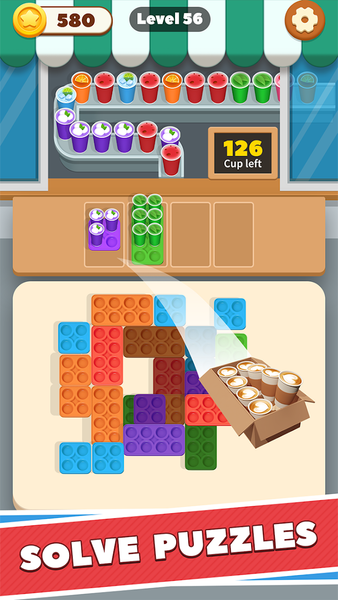 Color Coffee Jam: Coffee Games - Gameplay image of android game