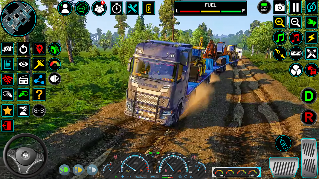 Euro Truck Games Driving 3D - Gameplay image of android game