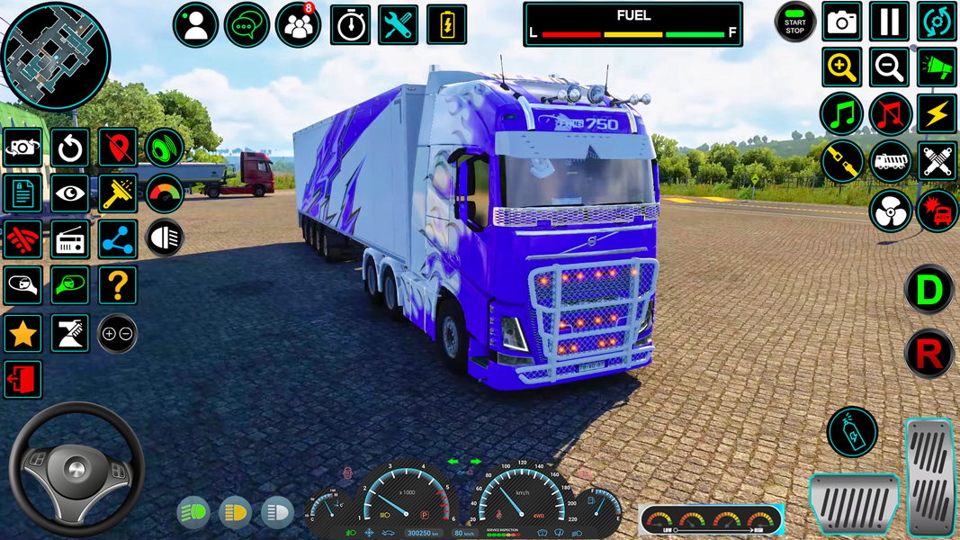 Euro Truck Games Driving 3D - Gameplay image of android game