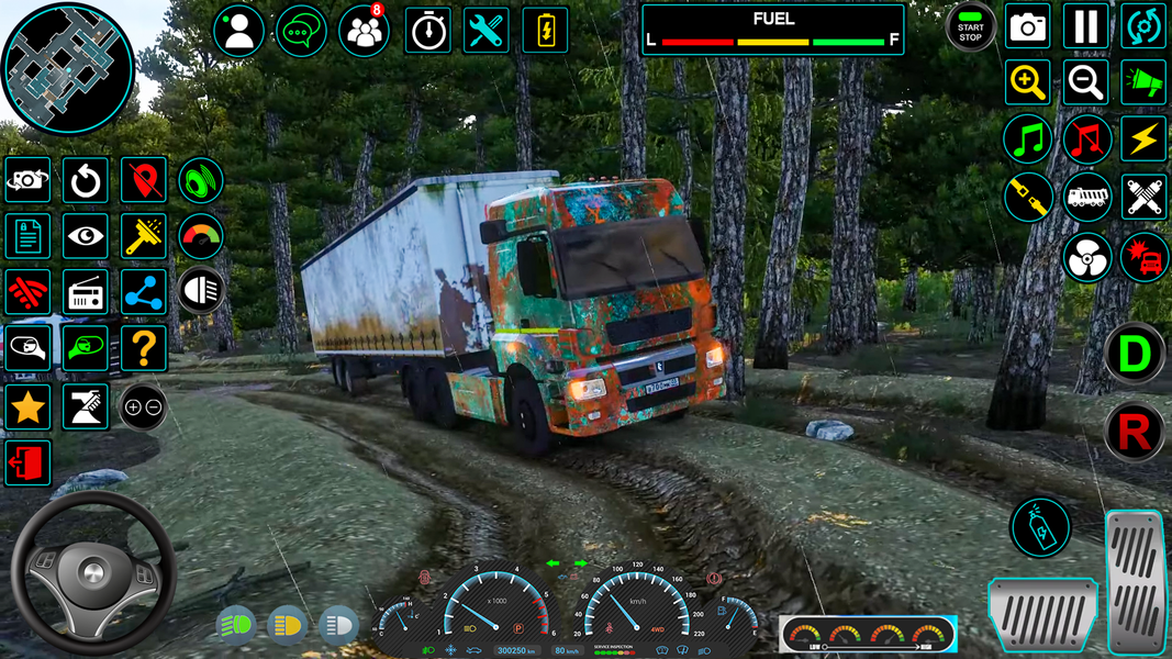 Euro Truck Games Driving 3D - Gameplay image of android game