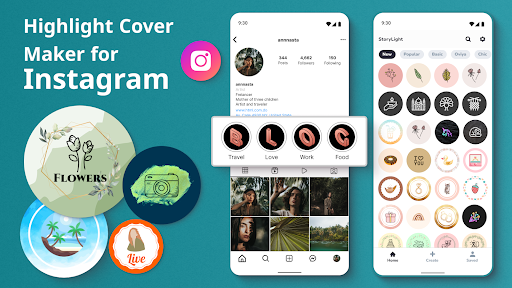 Highlight Cover Maker for IG - عکس برنامه موبایلی اندروید