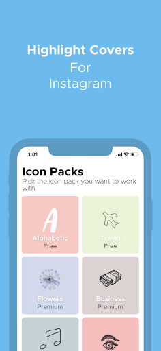 Highlight Cover for Instagram - عکس برنامه موبایلی اندروید