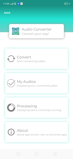 Audio Converter - MP3,M4A,WAV - عکس برنامه موبایلی اندروید