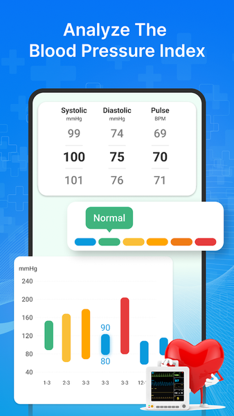Blood pressure - Weight, BMI - Image screenshot of android app