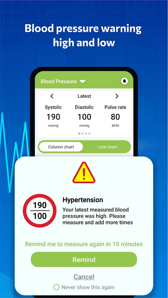 Blood pressure - Blood Sugar - عکس برنامه موبایلی اندروید