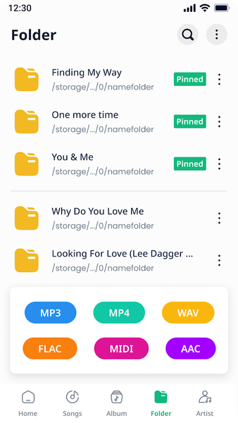 Music player, Mp۳ player - عکس برنامه موبایلی اندروید