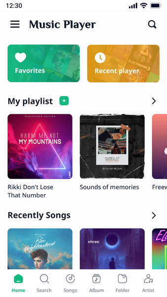 Music player, Mp3 player - Image screenshot of android app