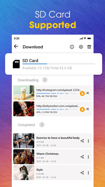 Video Downloader - عکس برنامه موبایلی اندروید