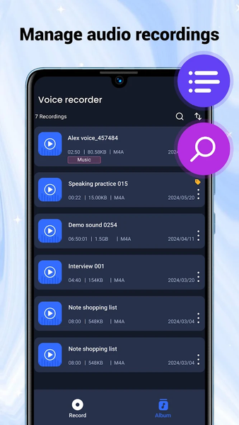 Voice Recorder - Image screenshot of android app