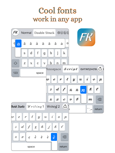Font Keyboard - عکس برنامه موبایلی اندروید