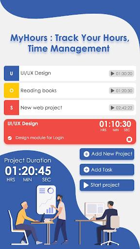 MyHours : Track Your Hours, Ti - Image screenshot of android app