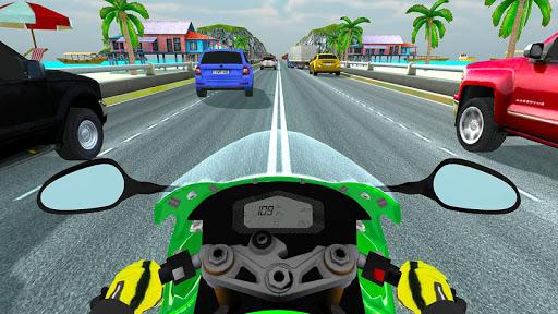 Highway Traffic Rider - 3D Bik - Gameplay image of android game
