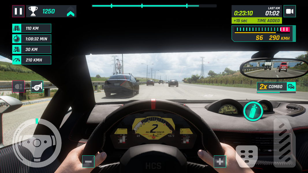 Highway Traffic Car Simulator - Gameplay image of android game