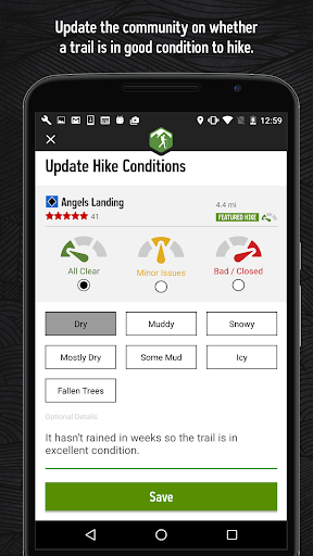 Hiking Project - Image screenshot of android app