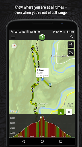 Hiking Project - Image screenshot of android app