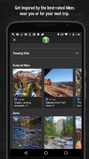 Hiking Project - Image screenshot of android app