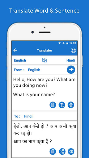 Translate sentence hindi store to english