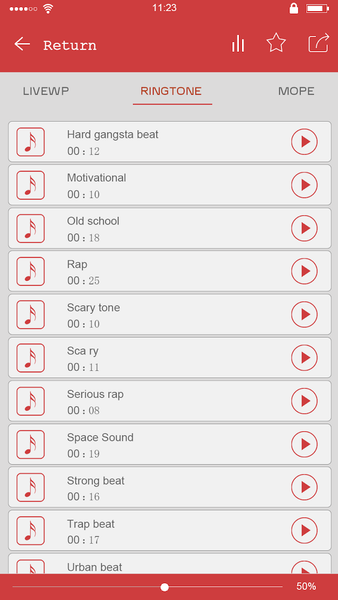 Hip Hop music new ringtones - Image screenshot of android app