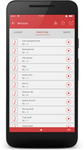 Hip Hop music new ringtones - Image screenshot of android app