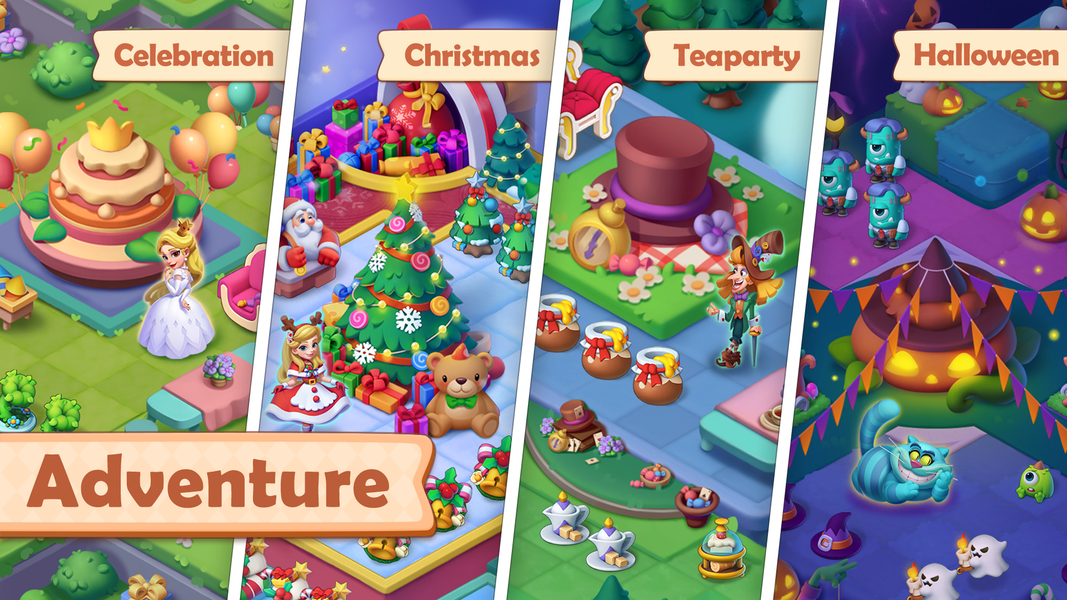 Alice's Mergeland - Gameplay image of android game