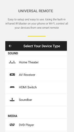 Universal Remote Control - Image screenshot of android app