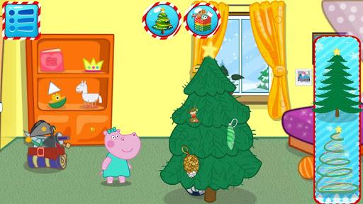 Santa Hippo: Christmas Eve - Gameplay image of android game