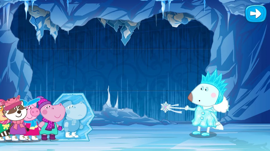 Hippo's tales: Snow Queen - Gameplay image of android game