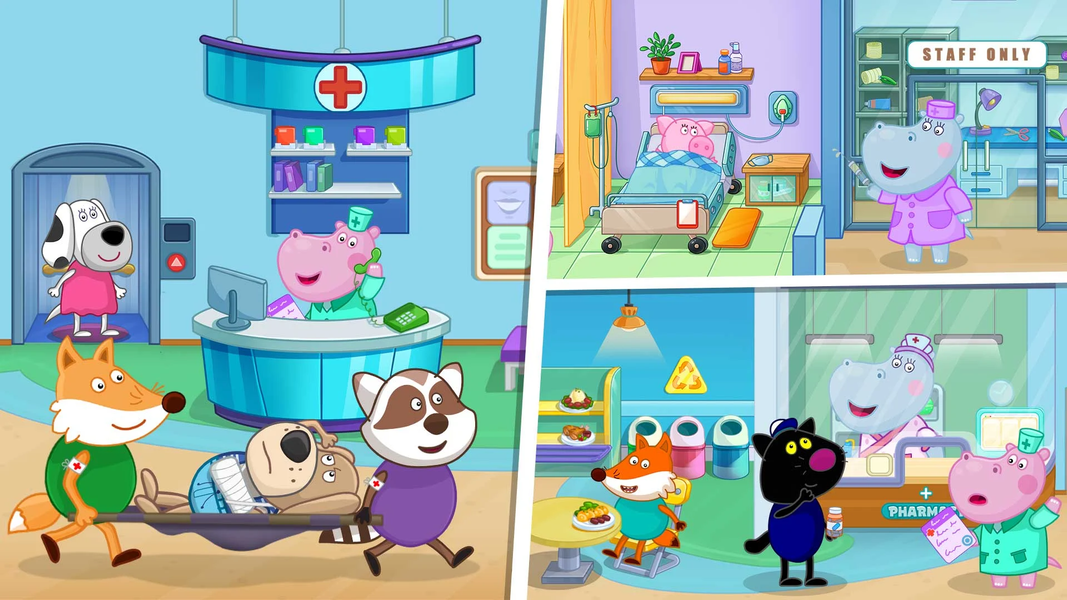 Kids Hospital - Dollhouse - عکس بازی موبایلی اندروید