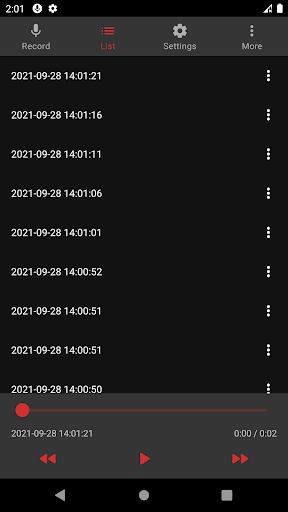 Audio Recorder - عکس برنامه موبایلی اندروید