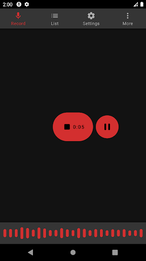 Audio Recorder - عکس برنامه موبایلی اندروید