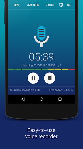 Hi-Q MP3 Voice Recorder (Free) - عکس برنامه موبایلی اندروید