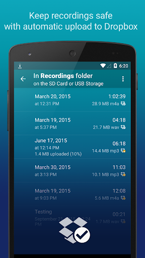 Hi-Q MP3 Voice Recorder (Free) - عکس برنامه موبایلی اندروید