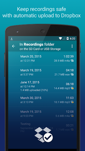 Hi-Q MP3 Voice Recorder (Free) - Image screenshot of android app