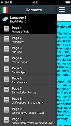 History of Italy - Image screenshot of android app