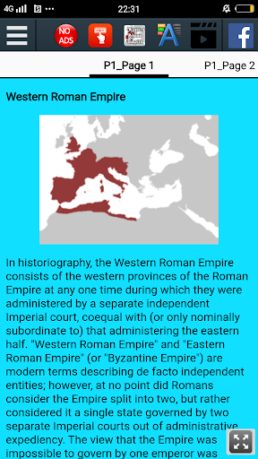 History of Western Roman Empire - Image screenshot of android app