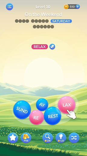 Word Serenity: Fun Word Search - Gameplay image of android game