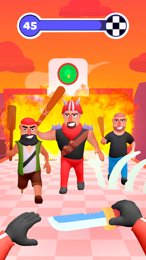 Hit Master 3D: Knife Assassin – پرتاب چاقو - Gameplay image of android game