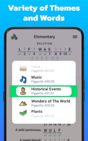 Figgerits - Word Puzzle Game - عکس بازی موبایلی اندروید