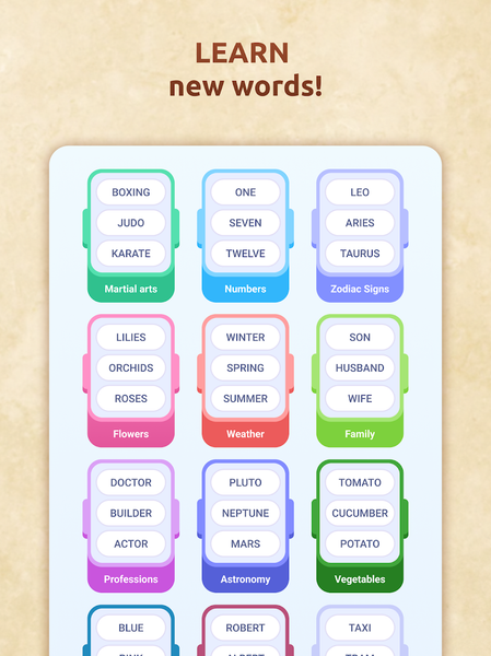 Association Word Box - عکس بازی موبایلی اندروید