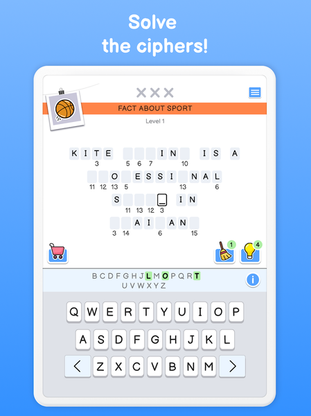 Cipher Master Word Puzzle Game - عکس برنامه موبایلی اندروید