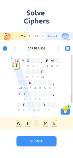 Cipher Master Challenge - عکس بازی موبایلی اندروید