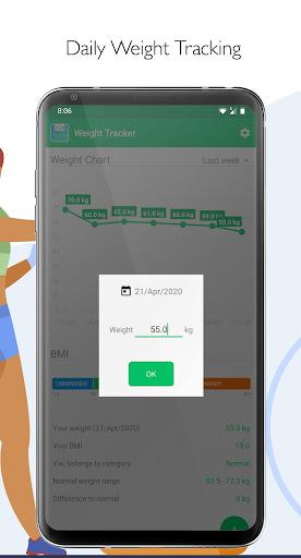 Weight Tracker & BMI - عکس برنامه موبایلی اندروید