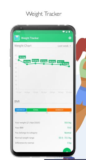 Weight Tracker & BMI - عکس برنامه موبایلی اندروید