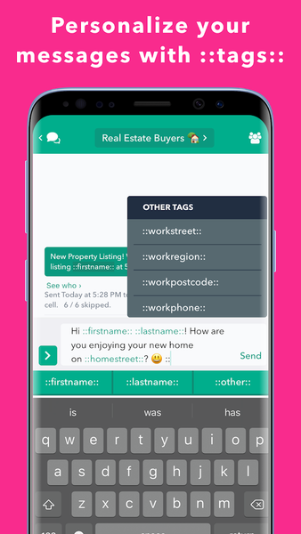 Hit Em Up: Mass Text Bulk SMS - Image screenshot of android app