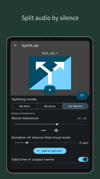 SplitLab Audio Video Splitter - عکس برنامه موبایلی اندروید