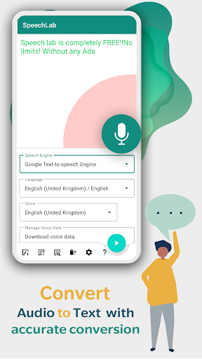 SpeechLab - Text To Speech TTS - Image screenshot of android app