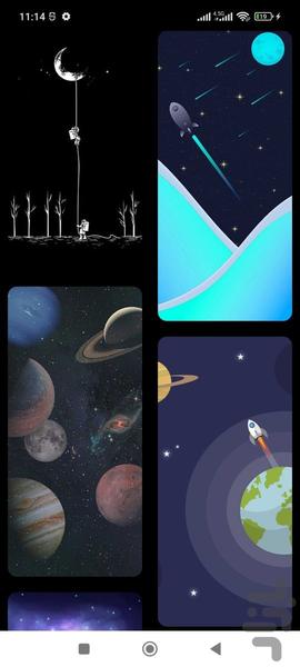 والپیپر فضا Space Wallpaper - عکس برنامه موبایلی اندروید