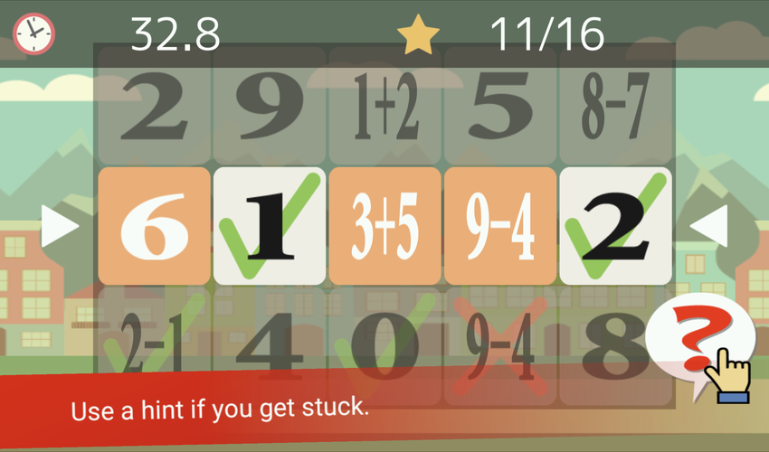 Tap the Numbers (Calculation) - Gameplay image of android game