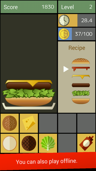 Hamburger - Gameplay image of android game
