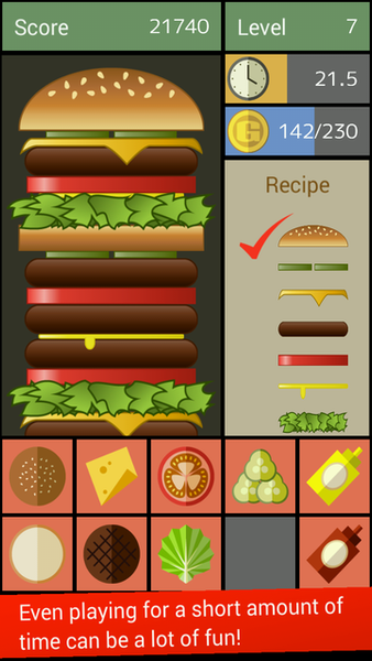 Hamburger - Gameplay image of android game